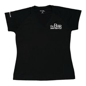 Black Tee T Shirt Sport Tek Women’s Medium Las Vegas The Bar